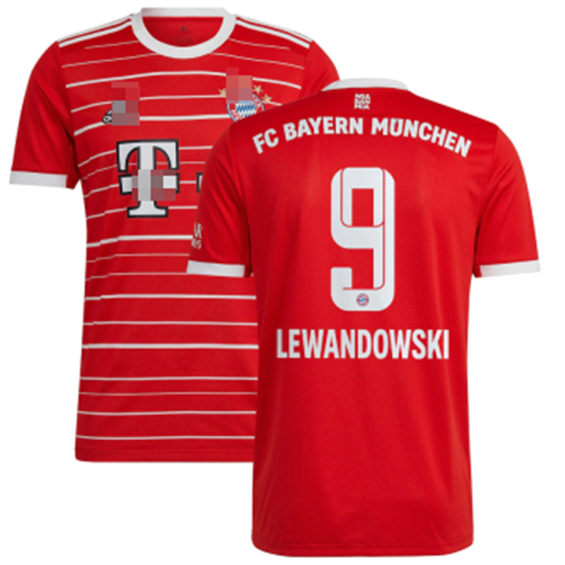 Camiseta Lewandowski 9 Bayern Múnich Home 2022/2023